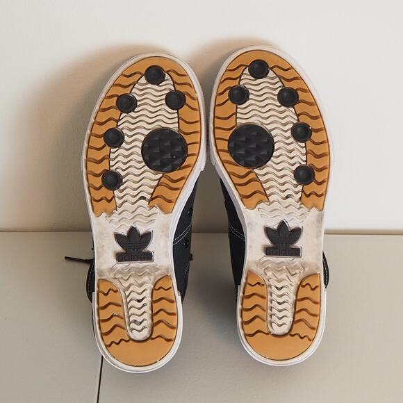 Adidas Nizza Trex Black and White Platform High Top Canvas Sneakers Women's 8.5 - Picture 8 of 11